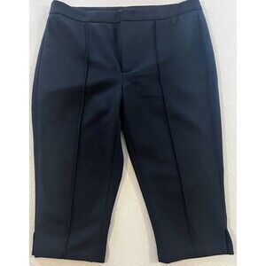 Vince Black Knee Length Stretch Cotton Blend Knit Short NWT $245 Size 8